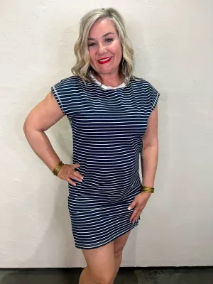 Maine T-Shirt Dress - Navy