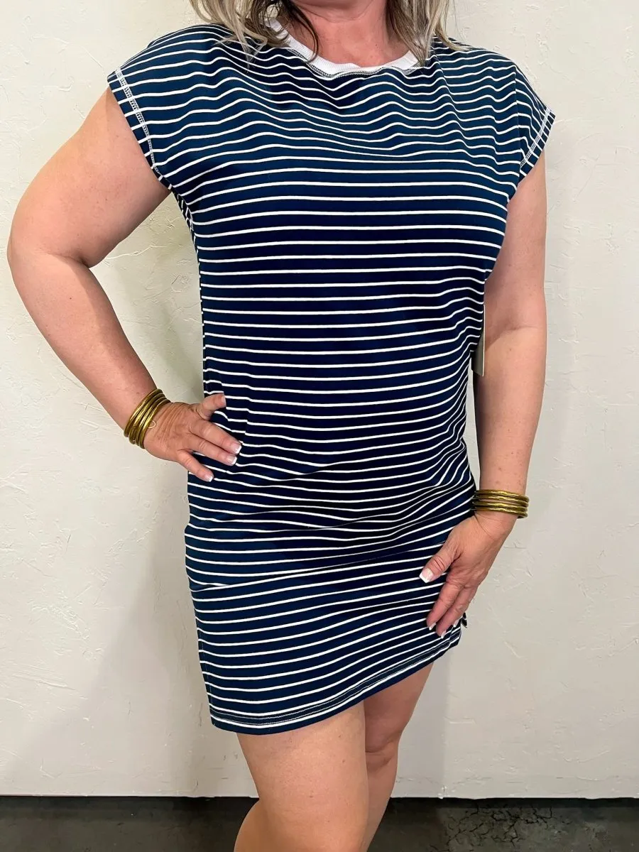 Maine T-Shirt Dress - Navy