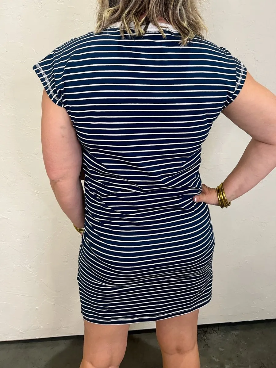 Maine T-Shirt Dress - Navy