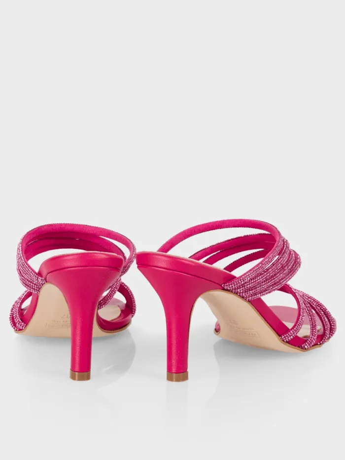 Marc Cain Fuchsia Mules With Glitter Straps WB SG.08 Z08 COL 267