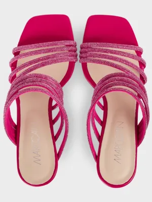 Marc Cain Fuchsia Mules With Glitter Straps WB SG.08 Z08 COL 267