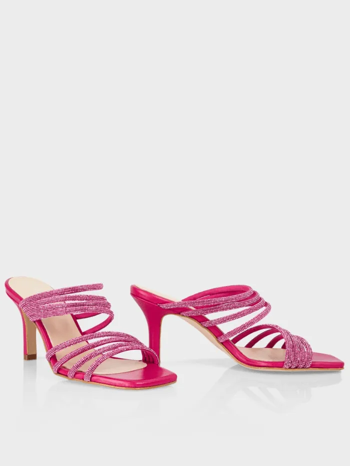 Marc Cain Fuchsia Mules With Glitter Straps WB SG.08 Z08 COL 267
