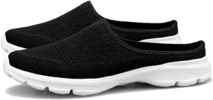 Mens Breathable Mesh Walking Mules Sneakers Open Back Slip On Shoes Slippers