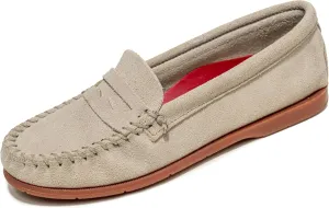Minnetonka Mellony Penny  Women's Penny Loafer Design, Water and Stain Resistant, Genuine Suede, and Lightweight Sole