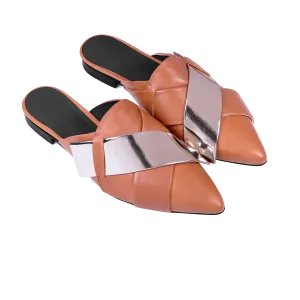 ORIGAMI SLIPPER - Tan