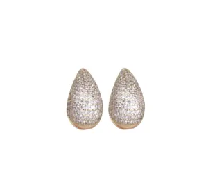 Pave Teardrop Earrings
