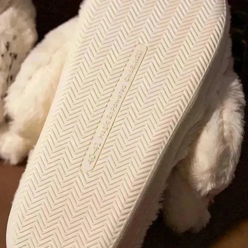 Plush Hedwig Owl Slippers