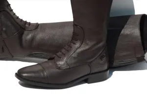 Rhinegold Elite Luxus Antique Brown Soft Leather Riding Boot