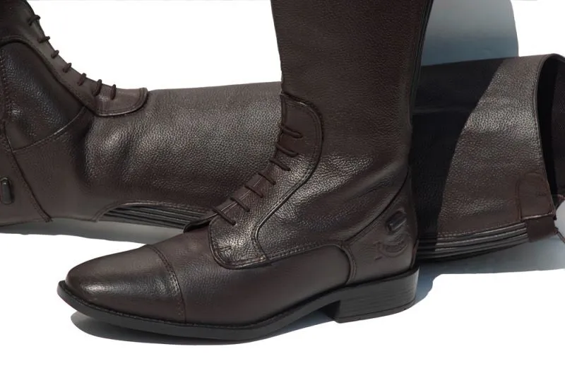 Rhinegold Elite Luxus Antique Brown Soft Leather Riding Boot