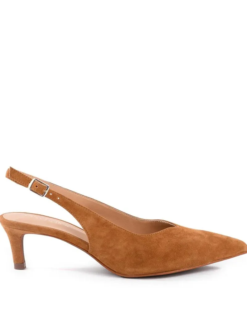 Seychelles Candlelight Sling Back Heels - Tan Suede - FINAL SALE