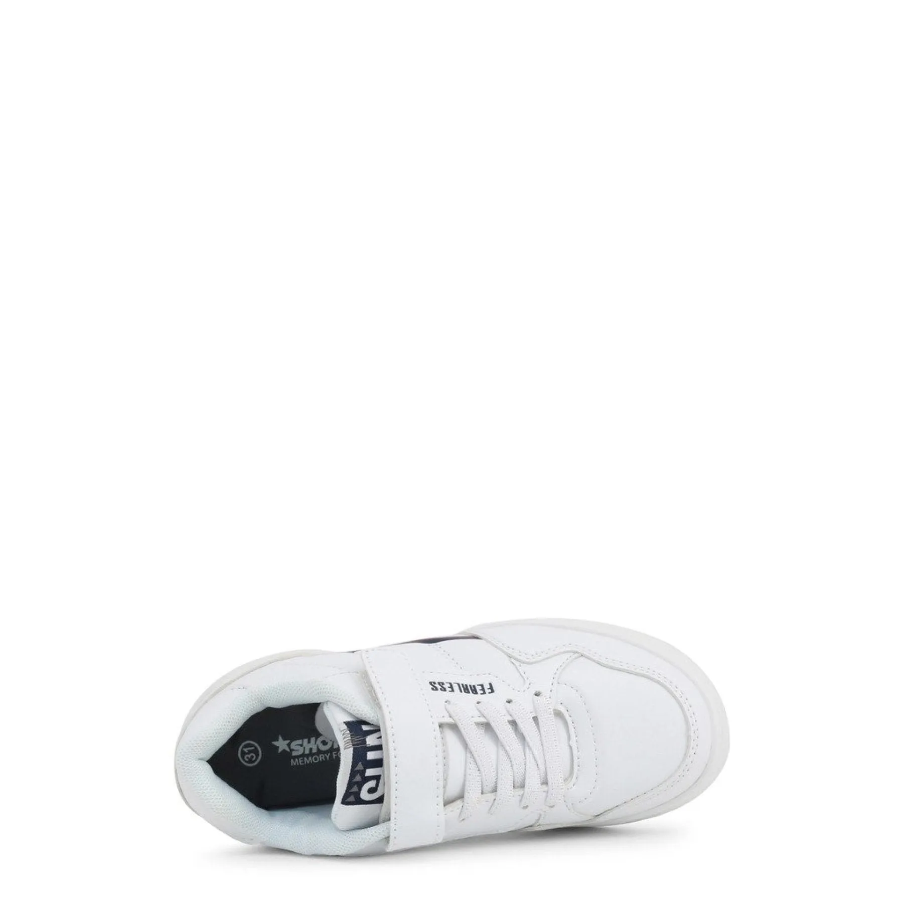 Shone Athletic Sneakers, Low Top Sport Shoes - Unisex / White / Black