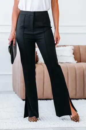 Showstopper Flare Cut Pants - Black