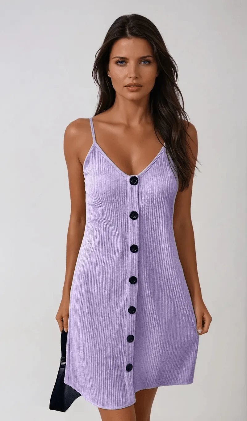 Sophie - Stylish textured mini dress for effortless summer chic