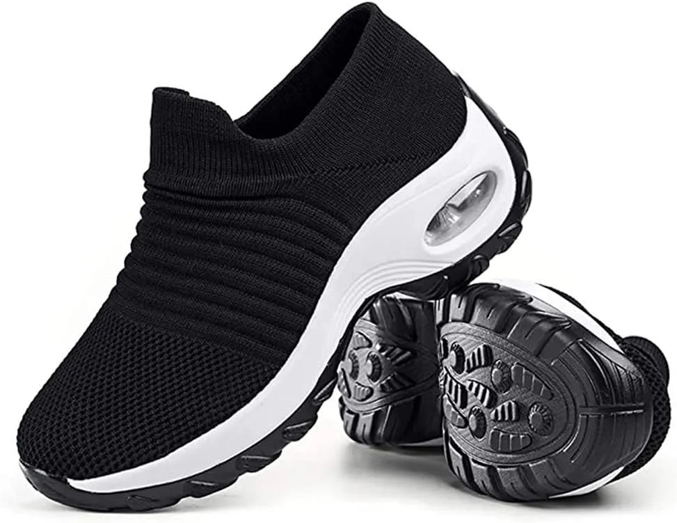 Super Soft Womens Walking Shoes Ladies Soft Comfy Sole Sneakers Sock Shoes