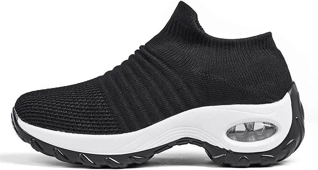 Super Soft Womens Walking Shoes Ladies Soft Comfy Sole Sneakers Sock Shoes