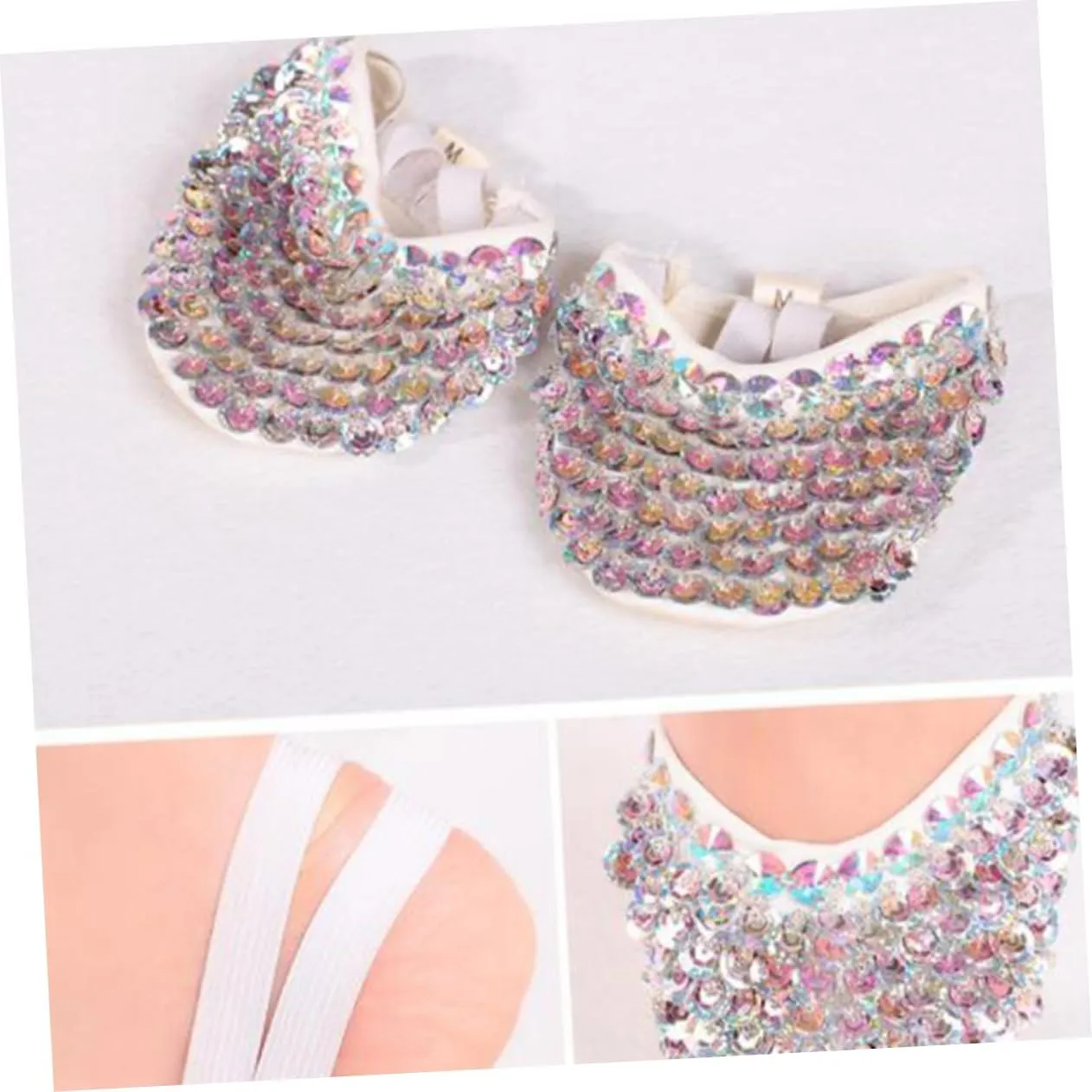 TENDYCOCO 1 Pair Dancing Shoes Kids Dance Shoes Half Soles Dance Shoes Pilates Ballet Jazz Shoes Half Dance Women Ballet Flats Ballet Practice Shoes Lyrical Turning Shoes Bride Toes Insole