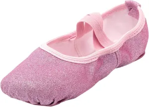 Toddler Ballet Shoes Glitter Ballet Slippers for Girls Pik Ballet Shoes Girls Canvas Ballet Shoes for Girls