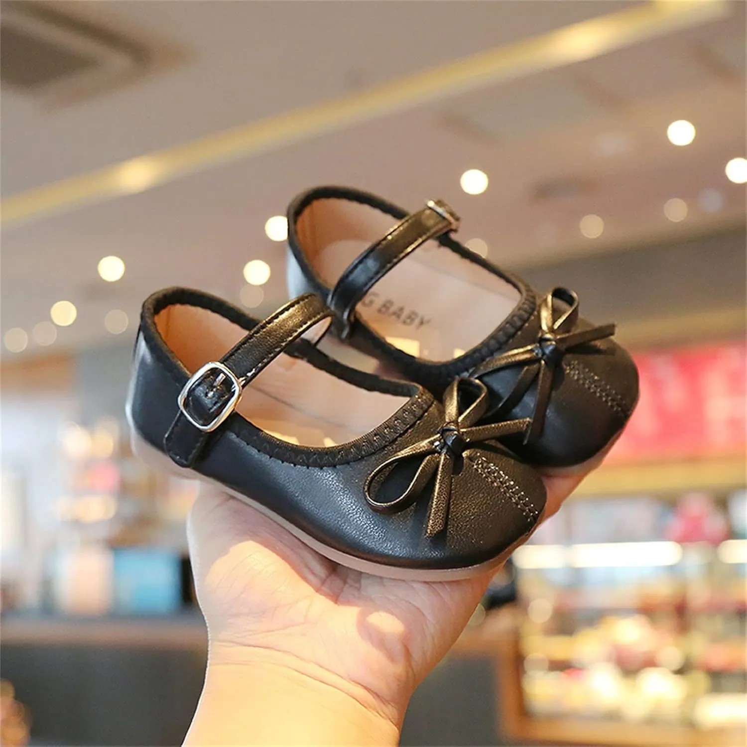 Toddler Girls Dress Shoes Bow Slip On Mary Jane Ballet Flats Girl School Party Wedding Shoes School Girl Shoes