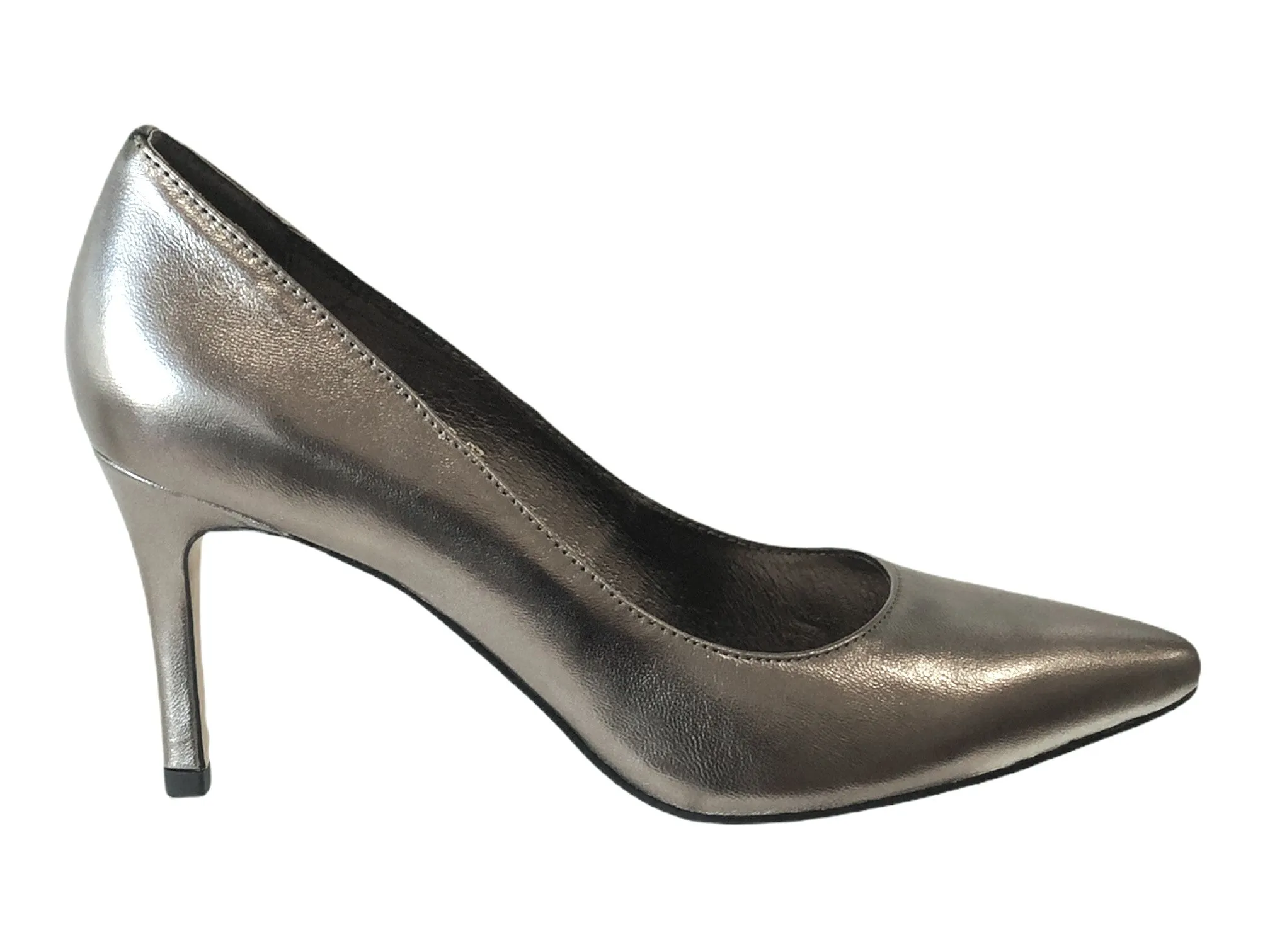 TOP END BARRIOS Black Leather Mid Heels