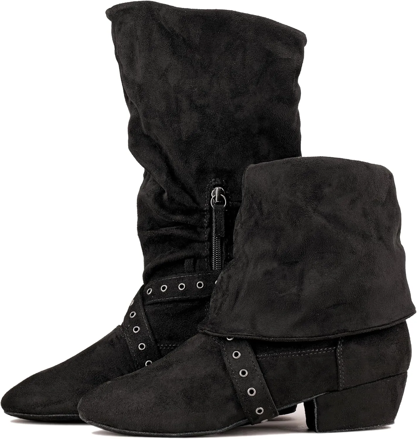 Women's Indoor Suede Salsa Leather Sole Ballroom Dance Shoes Urban Charm West Coast Swing Line Dance Boots
