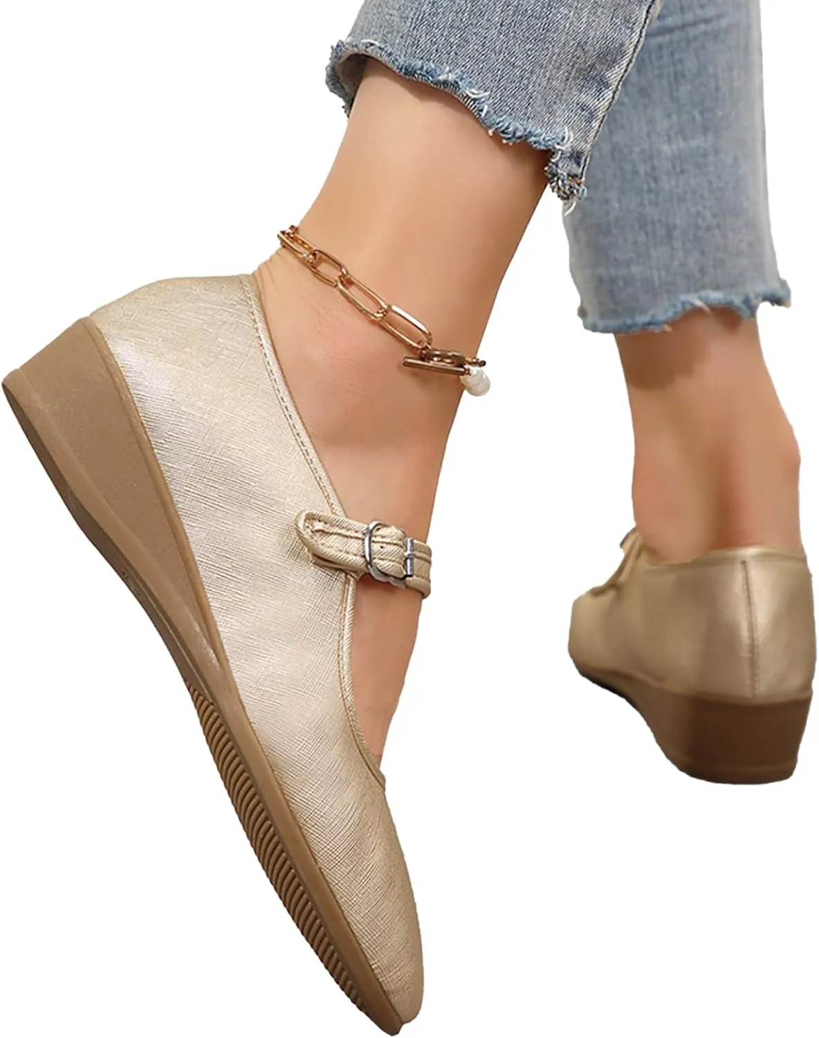 Womens Round Toe Flats Shoes Ballet Flats Classic Comfortable Flats for Women