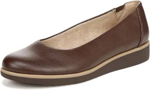 YDN Women Retro Closed Round Toe Ballet Flats Wedge Heels Slip On Ballerina Shoes for Dressy Prom Dancing Size 4-16 US